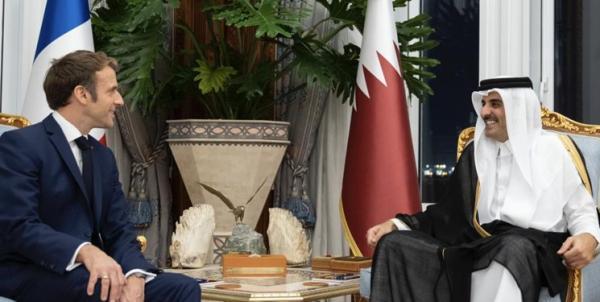 تور قطر: آنالیز مسائل منطقه ای در ملاقات ماکرون و امیر قطر