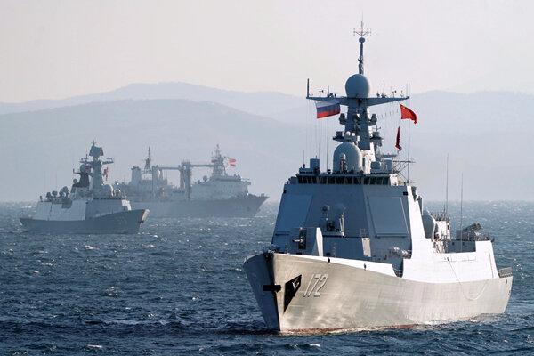 تور چین: روسیه و چین در دریای عرب رزمایش مشترک دریایی برگزار کردند