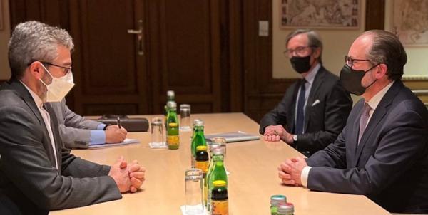 گفت وگوی علی باقری با وزیر خارجه اتریش