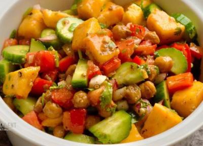 طرز تهیه سالاد انبه با سس هندی فوق خوشمزه